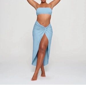 Skims Swim skirt iris blue